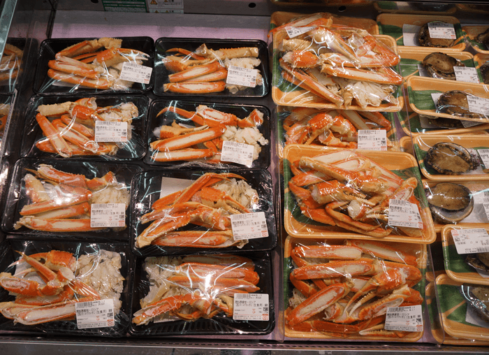 カニ売り場