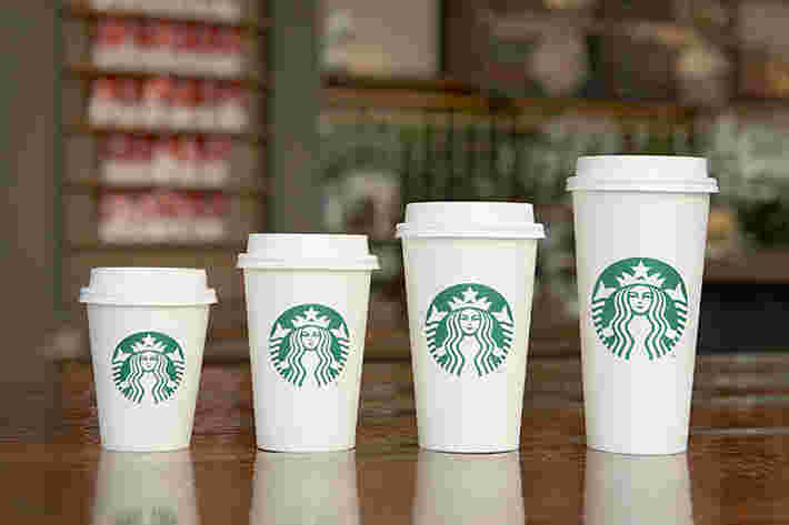 スタバの4つのカップサイズ