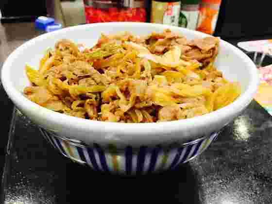 なか卯の和風牛丼