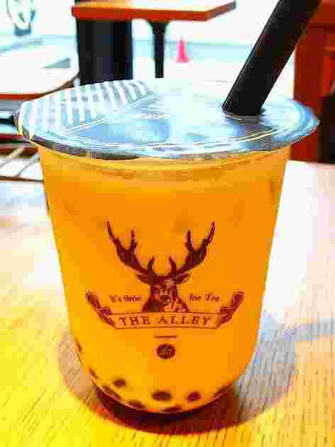 小山緑茶タピオカミルクティー