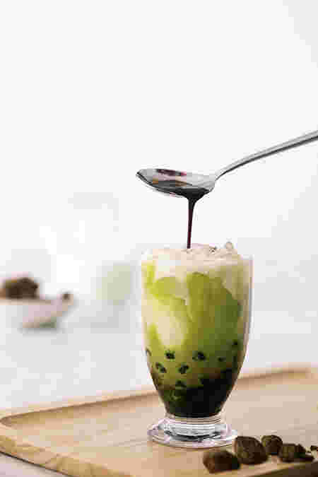 黒糖抹茶ラテ
