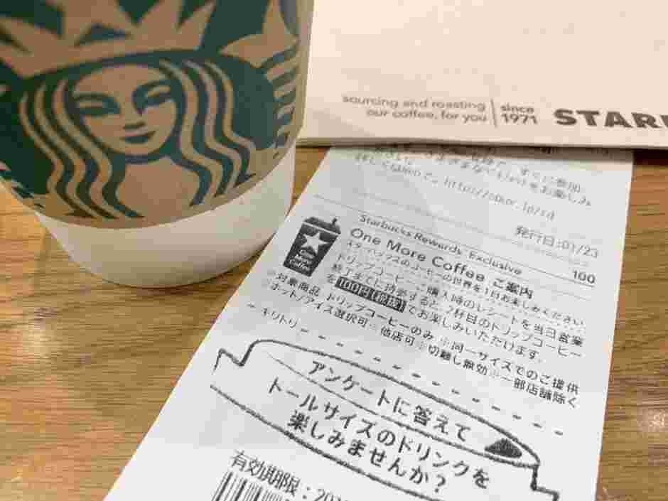 テーブルの上にカップと紙が置いてあるところ。