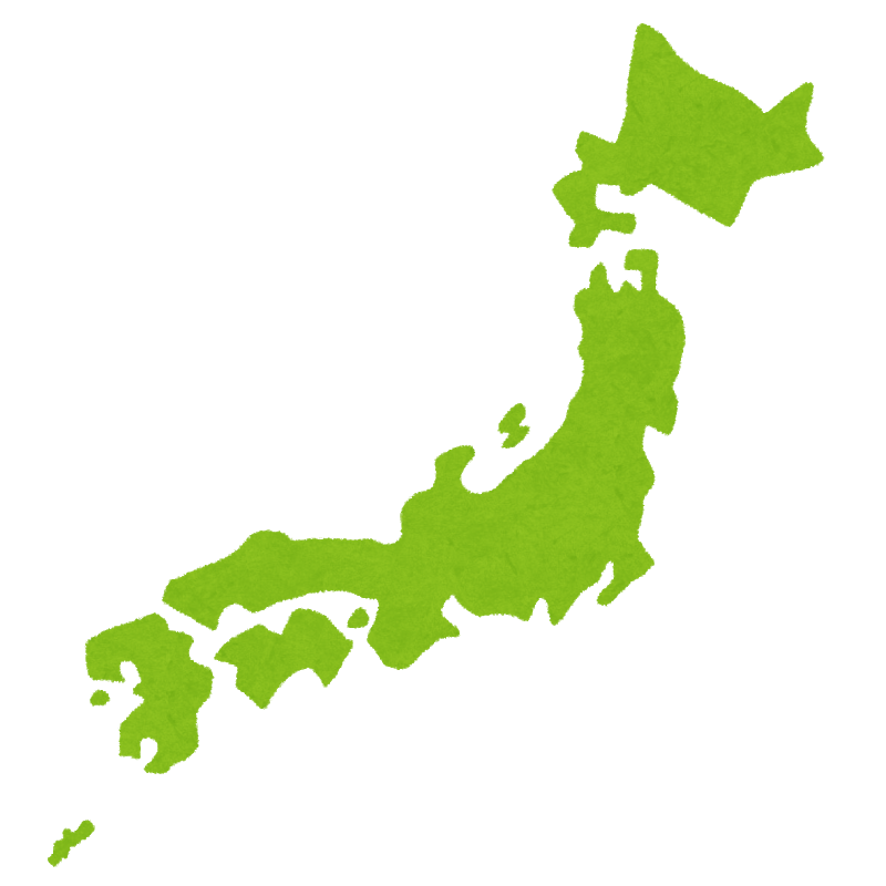 日本地図の画像