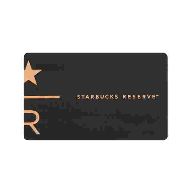 スタンダードなスタバカードの様子