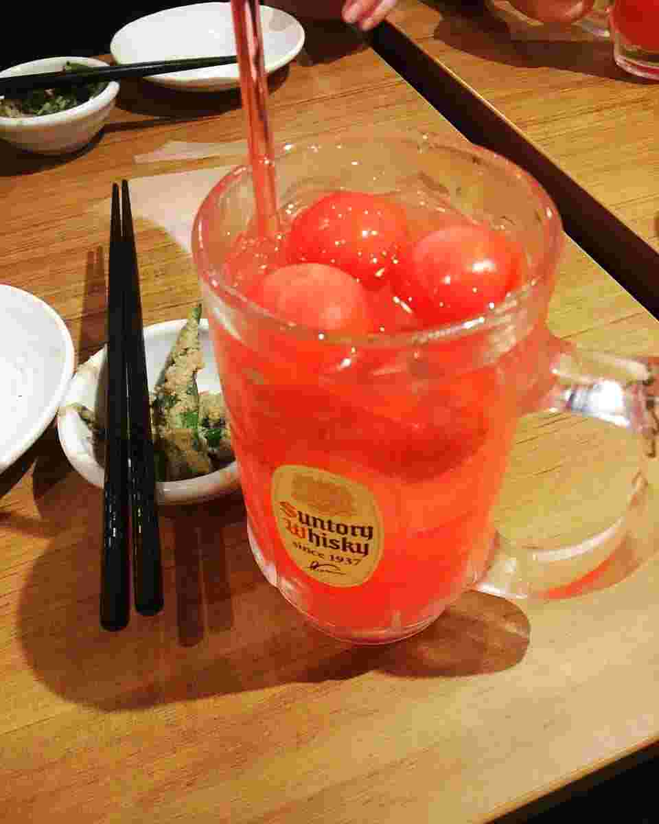銀だこハイボール酒場のドリンク　トマトサワー