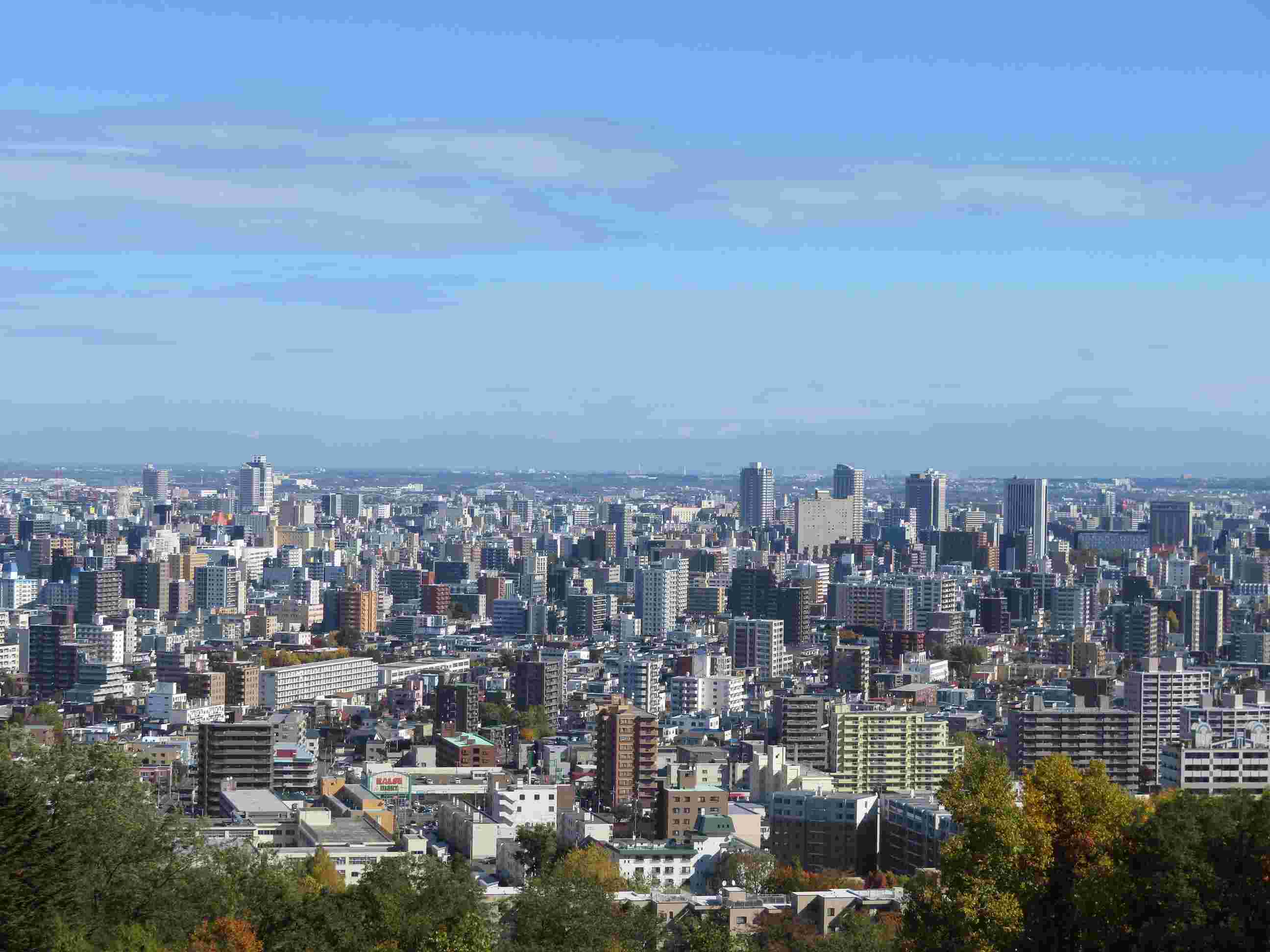 札幌の市街地の様子