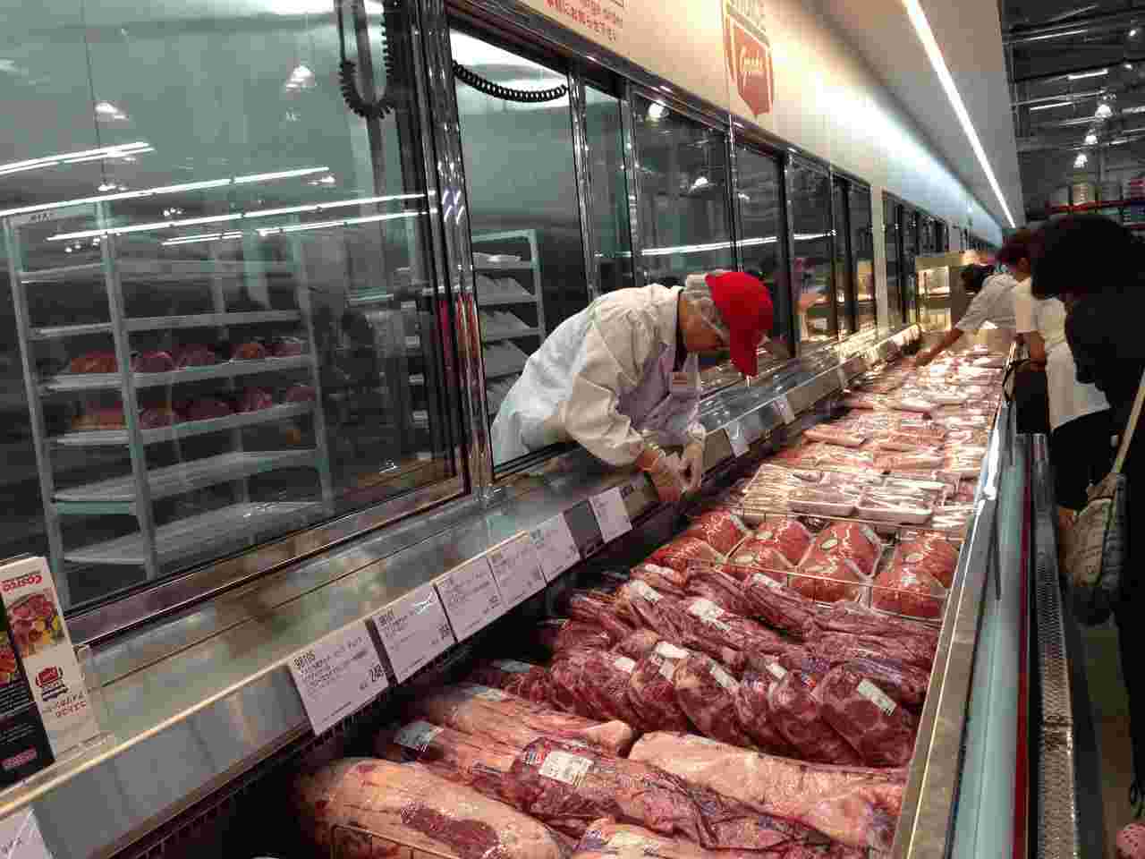 コストコの肉売り場