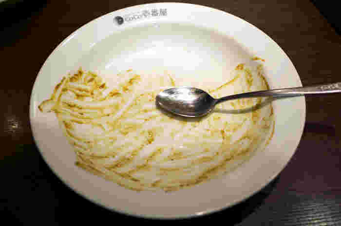 5辛カレー完食の皿