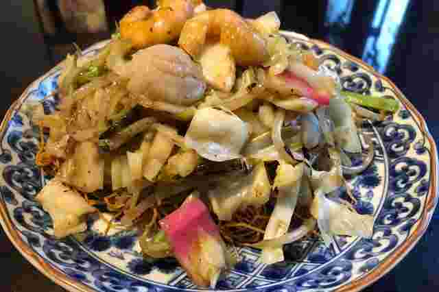 紅灯記の皿うどん