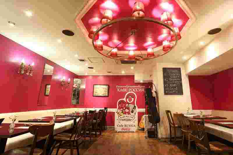 Cafe RUSSIAの店内