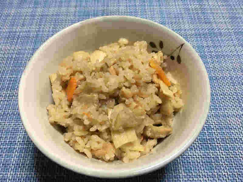 マコモダケの炊き込みご飯