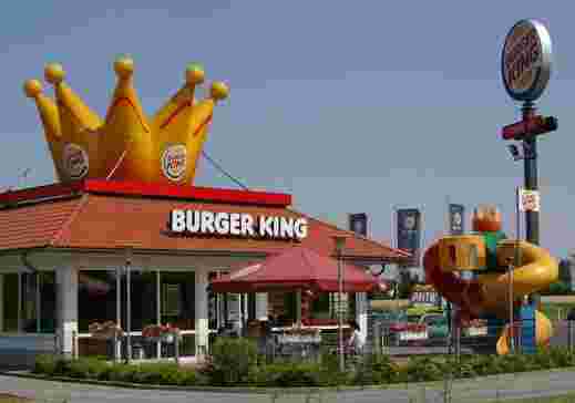 アメリカのバーガーキングの外観