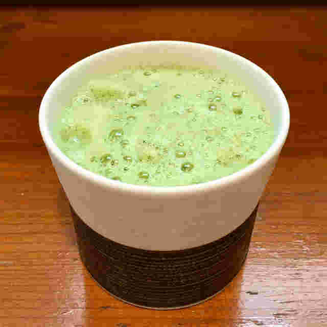 宇治抹茶の濃口甘グリーンティーの様子