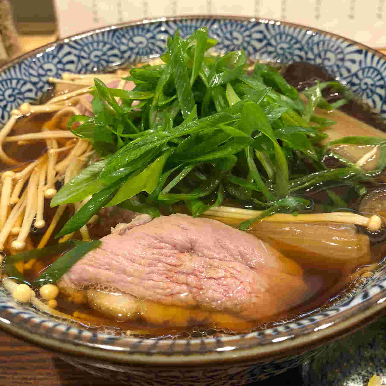 京鴨汁そばの様子