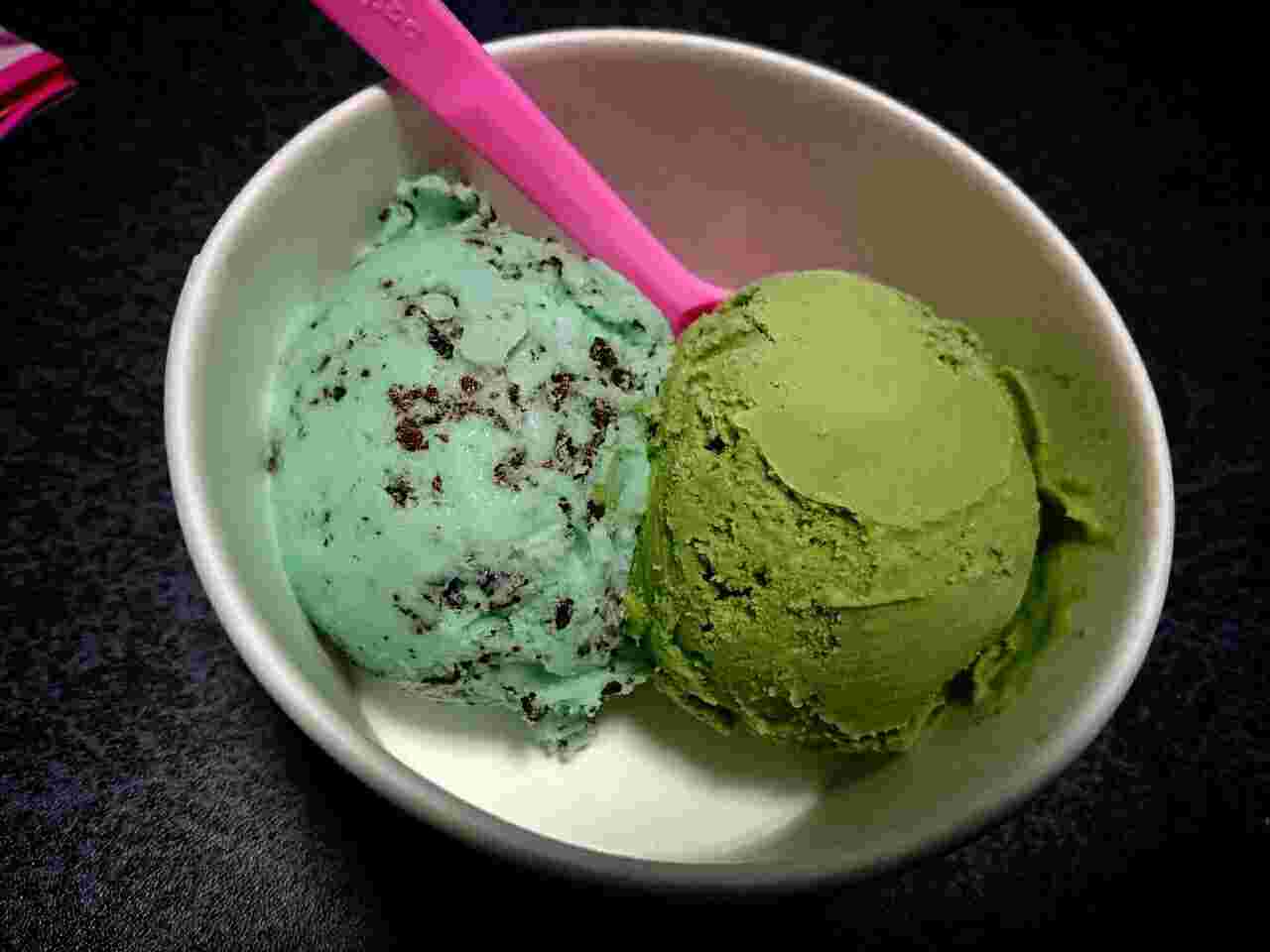 31抹茶とチョコレートミントアイスクリーム