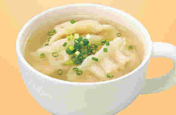 冷凍水餃子のさっぱりスープ