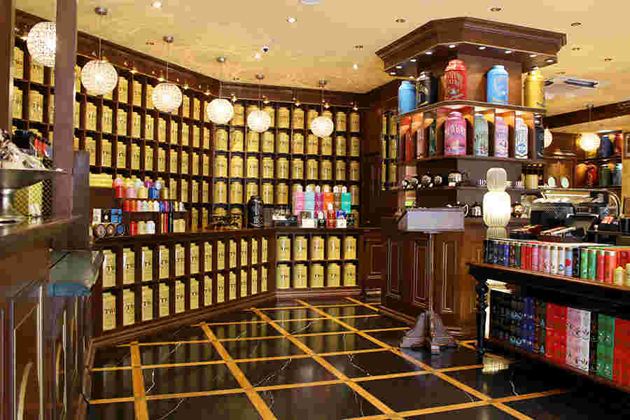 TWGティーサロン&ブティック自由が丘店の店内