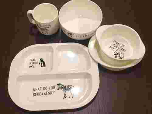 ワンプレート皿とマグや食器