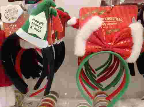 クリスマス用のカチューシャ