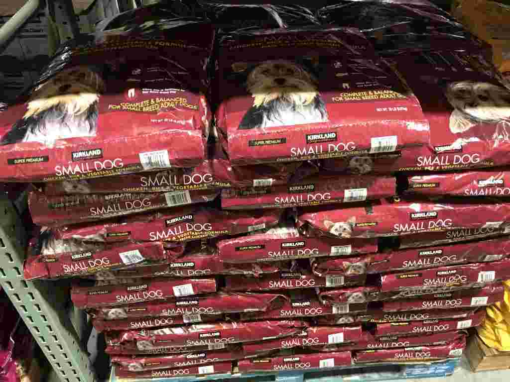 コストコのチキン･ライス･ベジタブル小型犬用の売場