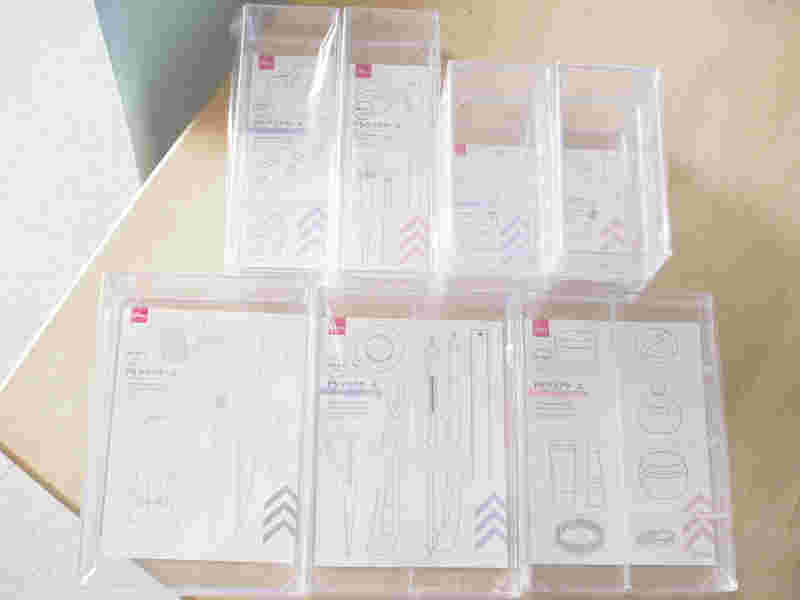 色々な大きさのPSクリアケース