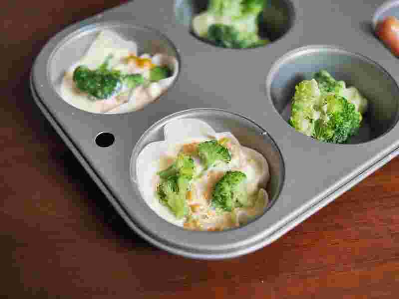 マフィンカップをお弁当作りに活用した例