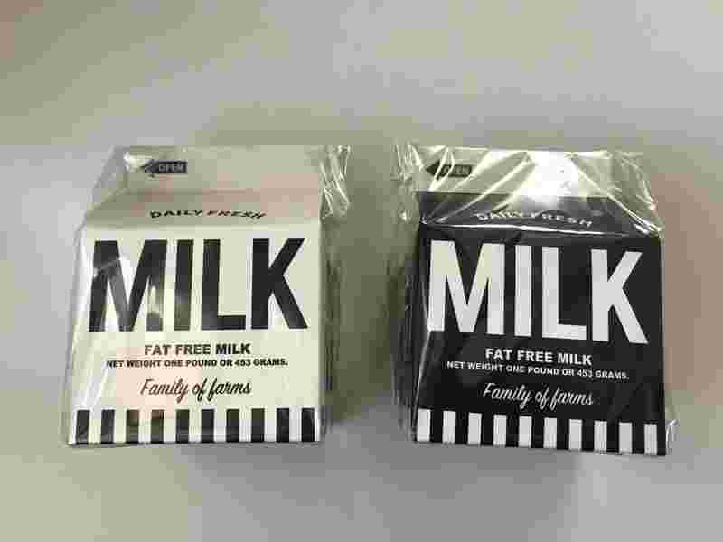 牛乳パック型の可愛いギフトボックス
