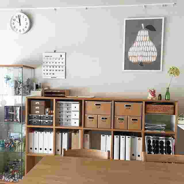 収納されて、部屋がスッキリしている様子。