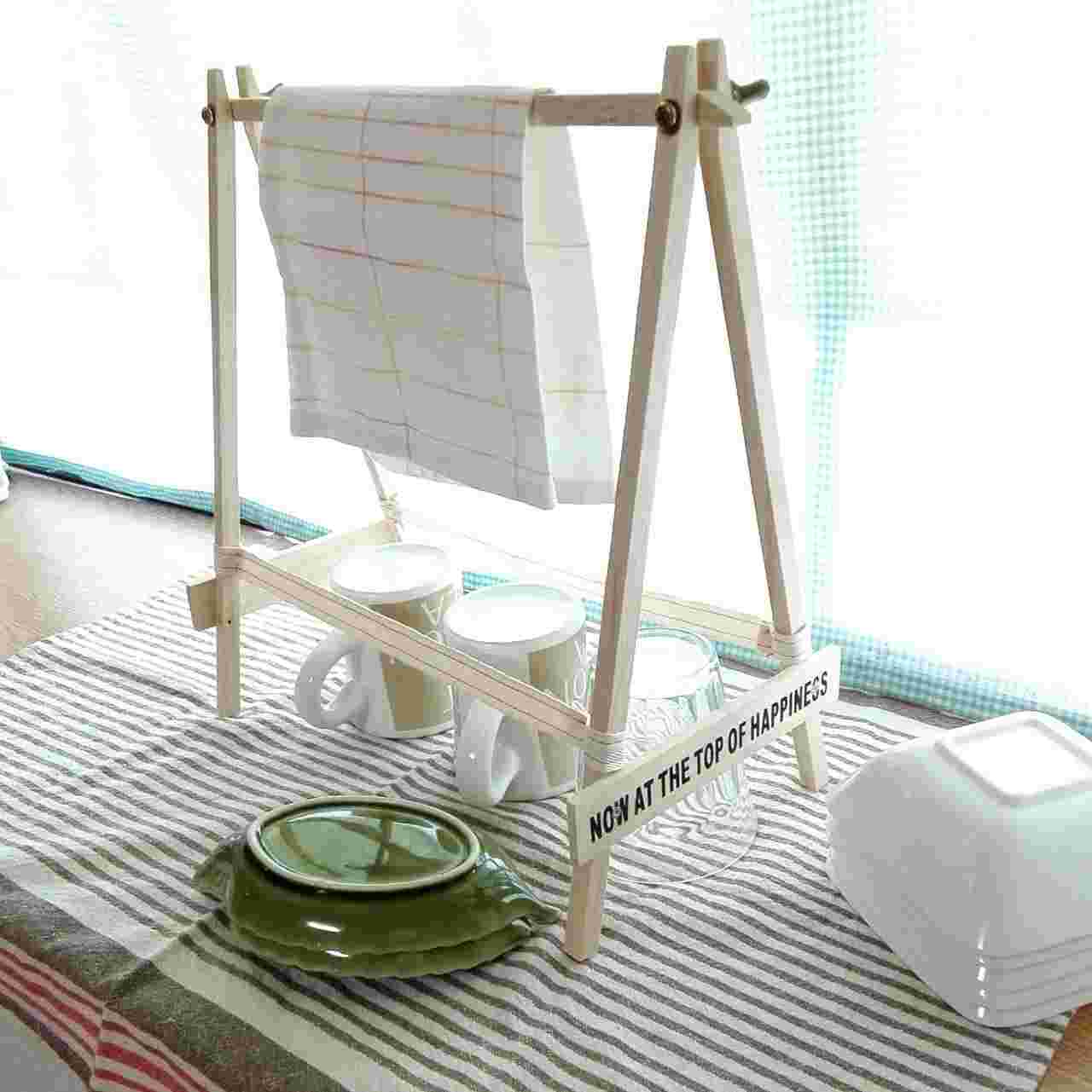 100均でDIY、布巾掛け