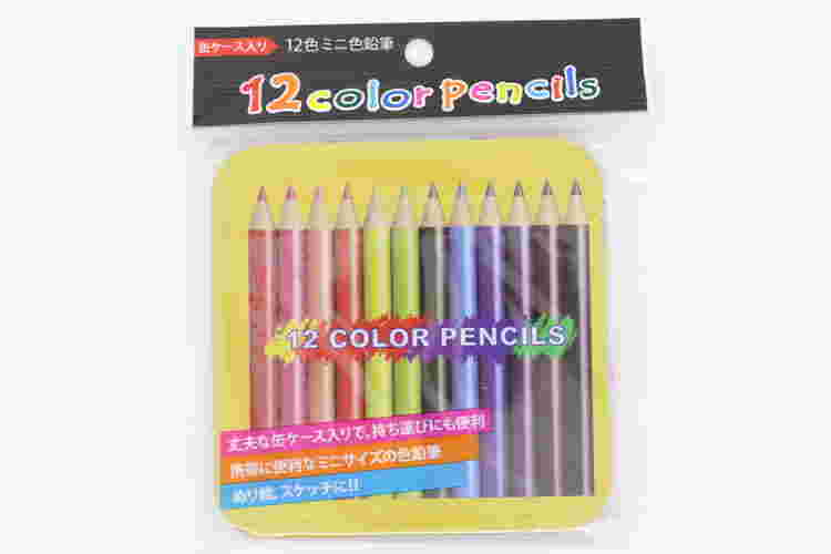12色ミニ色えんぴつ