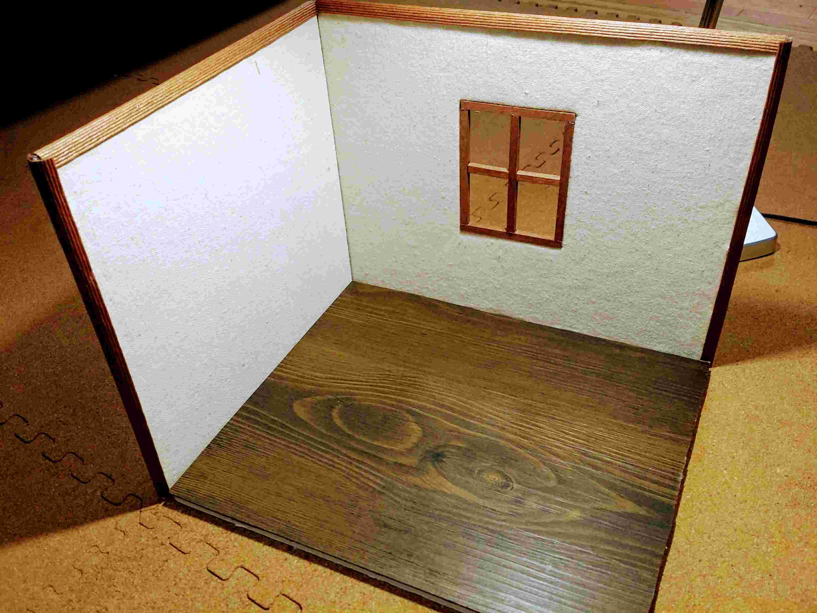 簡単な部屋のドールハウス