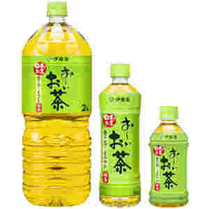 おーいお茶のサイズ違いのペットボトル3本
