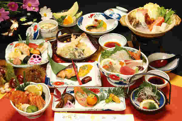 豪華な和の料理