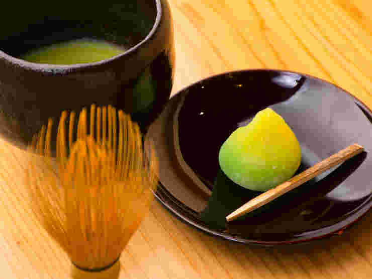菓子とお茶