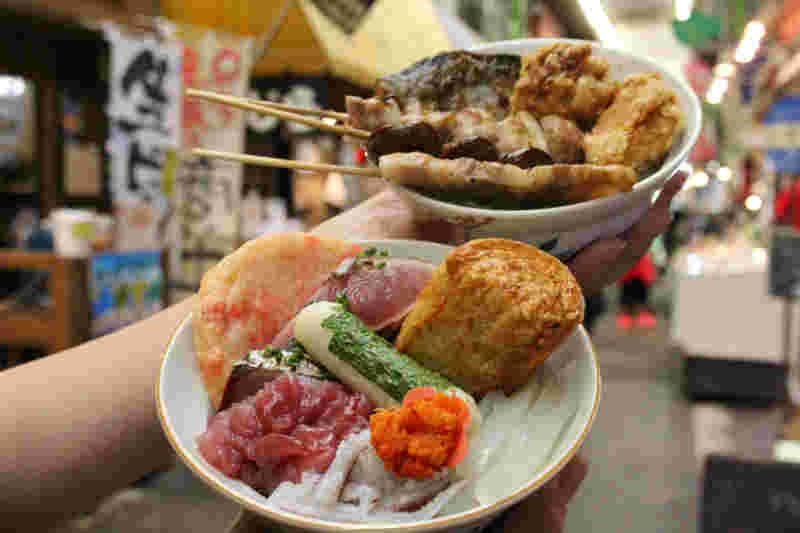 旦過市場の大學丼