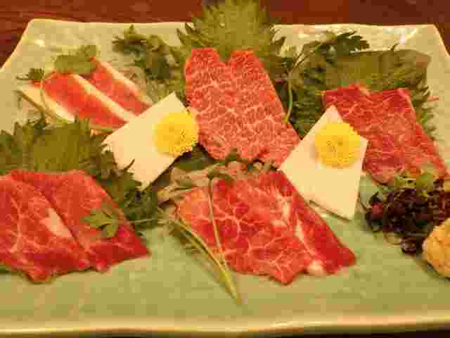 馬刺し色々