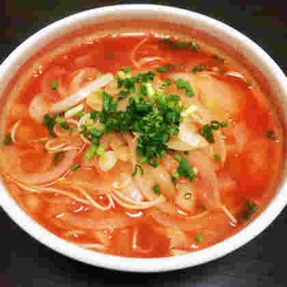 ガーリックトマトにゅうめん