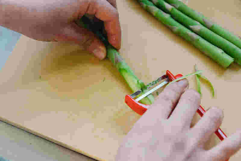 アスパラの調理