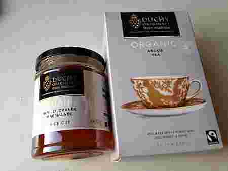 Duchyorganicの紅茶とマーマレード