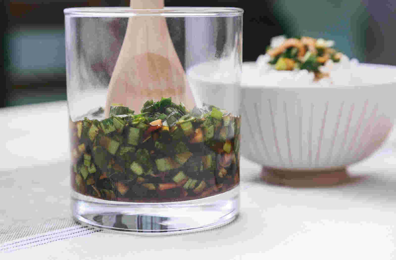 ニラ醤油