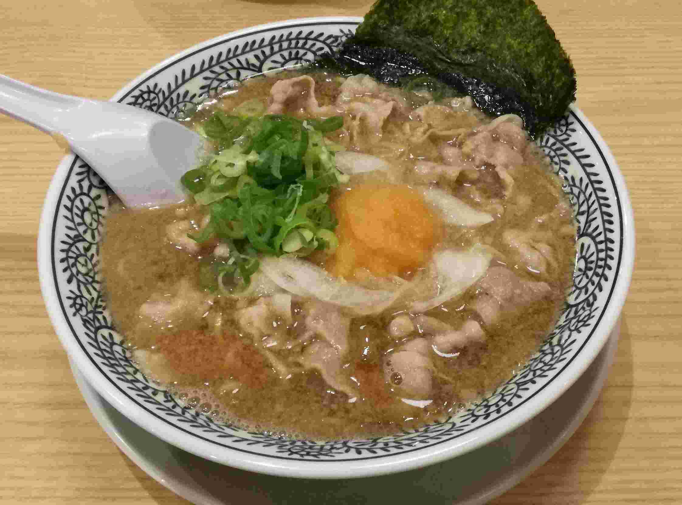 丸源ラーメンの肉そばの画像