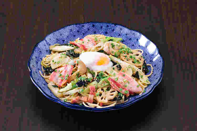 五右衛門のイベリコ豚と冬野菜づくしのよくばりスパゲッティ