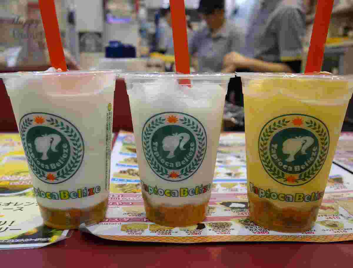 スムージーベースのタピオカドリンク
