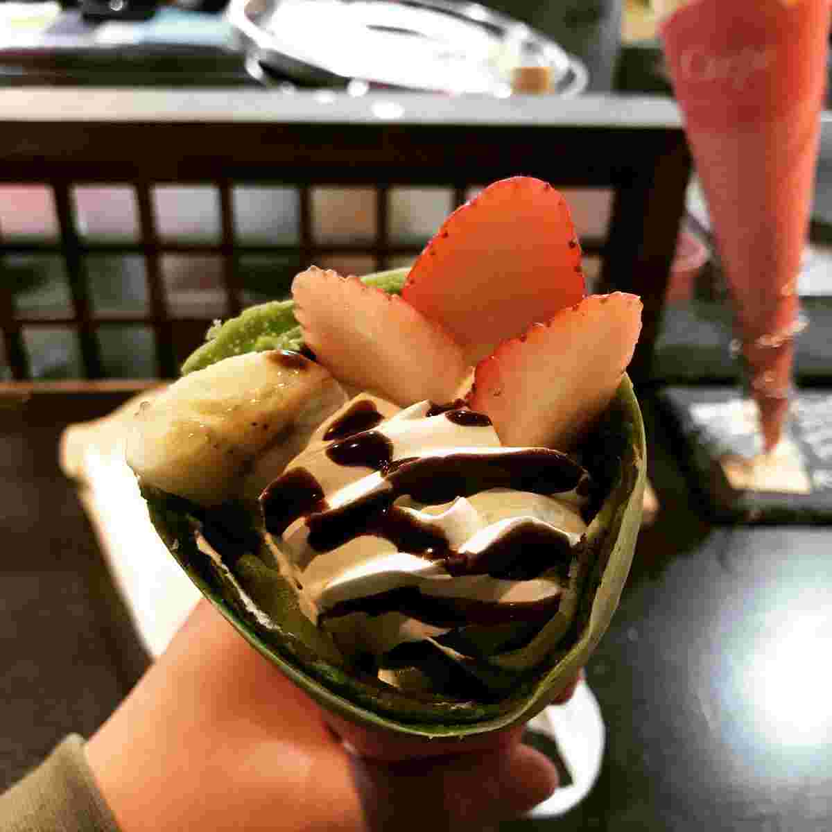 京抹茶クレープ