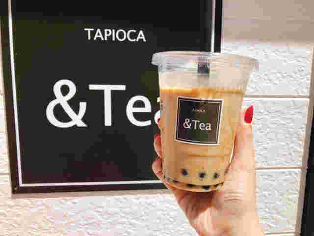 ＆TEAのタピオカドリンク
