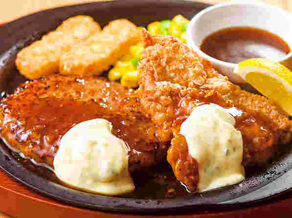 ハンバーグ＆チキン南蛮和膳