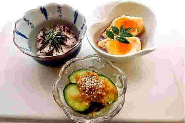 3種類の小鉢料理