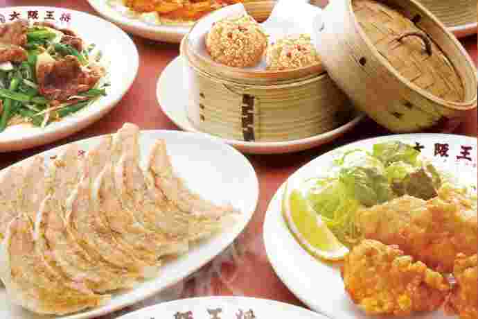 大阪王将の餃子や唐揚げ