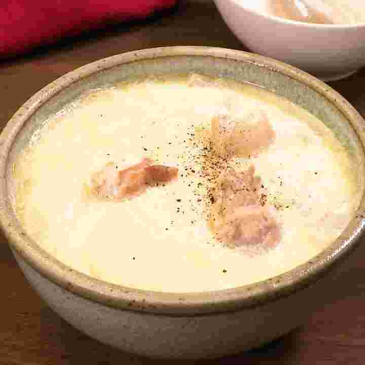 生姜ミルクの春雨スープ