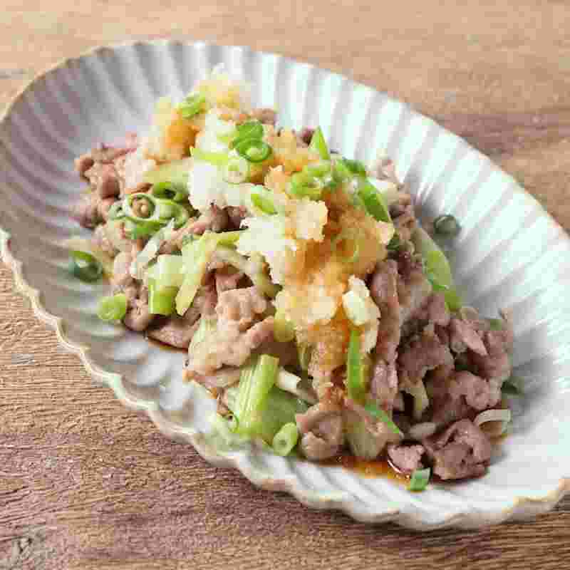 豚肉と大根おろしの料理